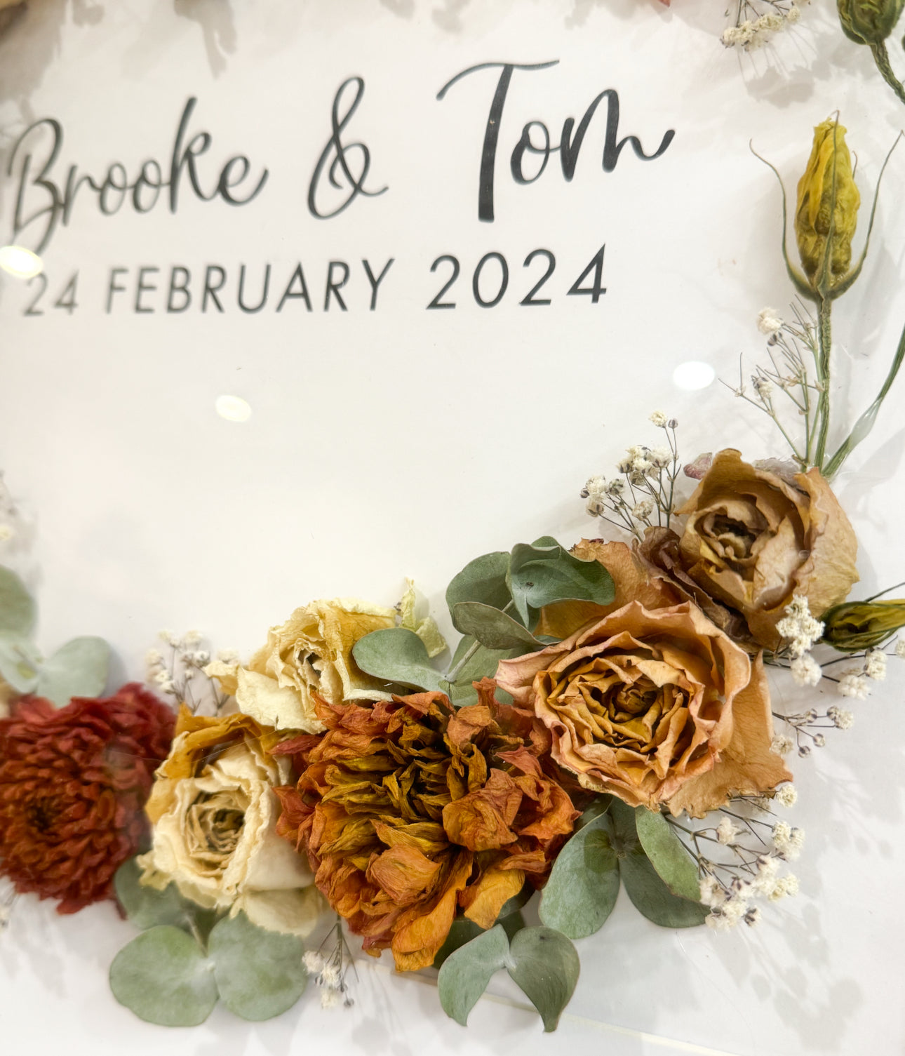 Wedding Flower Keepsake Frame
