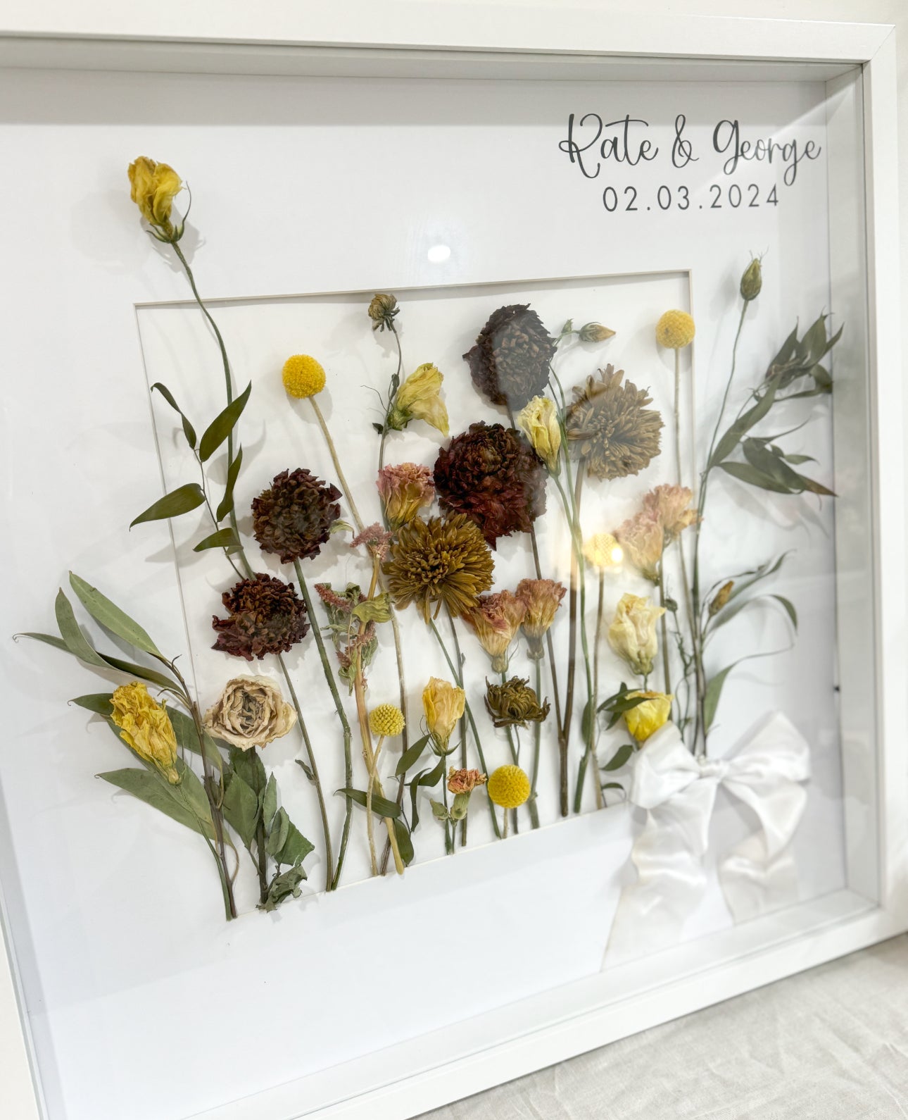 Wedding Flower Keepsake Frame